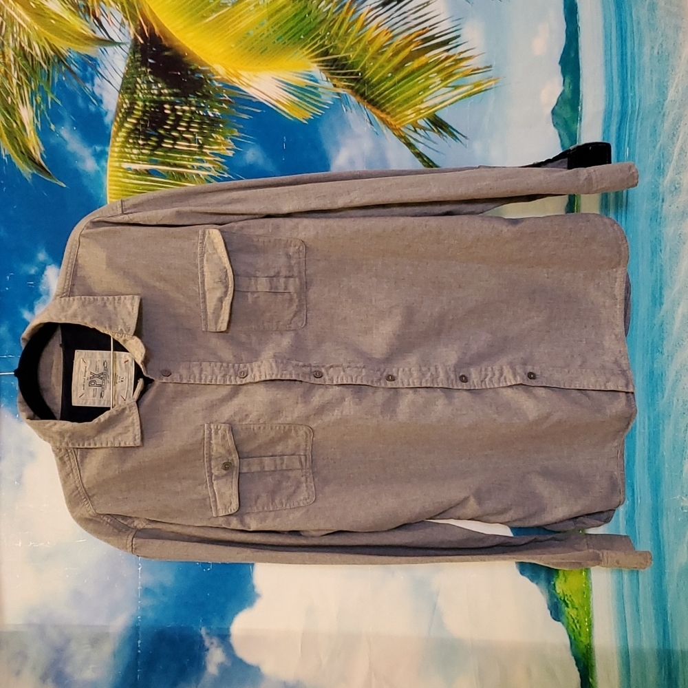 Premium Expression MEN'S LONG SLEEVES SHIRT W/ Flap button pocket size XL